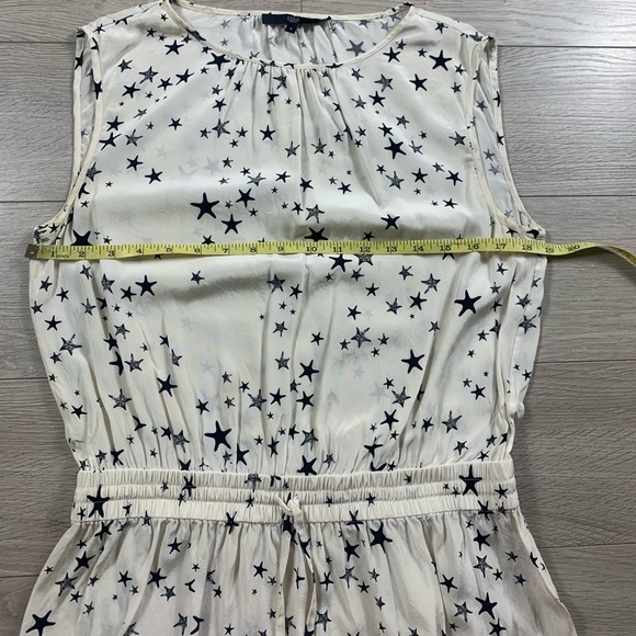 Tibi Silk Starfish Novelty Print Cream Sleeveless Dress - Picture 10 of 10
